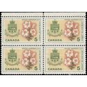 Canada # 419 1964 Used Block of 4