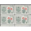 Canada # 426 1964 Used Block of 4
