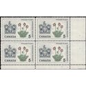 Canada # 427 1964 Used Block of 4