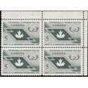 Canada # 437 1964 Used Block of 4