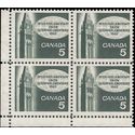Canada # 441 1965 Used Block of 4