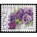 #4450 44c Love Issue Pansies in a Basket 2010 Used