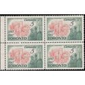 Canada # 475 1967 Used Block of 4