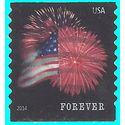 #4854 (49c Forever) Star Spangled Banner Coil Single 2014 Used