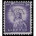 #1035 3c Liberty Issue Statue of Liberty 1954 Used