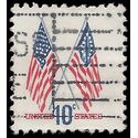 #1509 10c 50 Star and 13 Star Flags 1973 Used