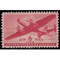 Scott C 25 6c US Air Mail Twin Motored Transport Plane  1941 Used