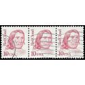 #2175d 10c Great Americans Red Cloud 1993 Used Strip of 3