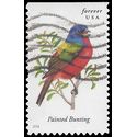 #4885 Songbirds Painted Bunting Booklet Single 2014 Used