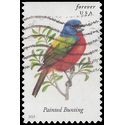 #4885 Songbirds Painted Bunting Booklet Single 2014 Used