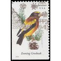 #4887 Songbirds Evening Grosbeak Booklet Single 2014 Used