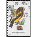 #4887 Songbirds Evening Grosbeak Booklet Single 2014 Used