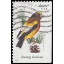 #4887 Songbirds Evening Grosbeak Booklet Single 2014 Used