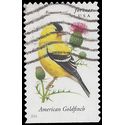 #4890 Songbirds American Goldfinch Booklet Single 2014 Used