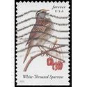 #4891 Songbirds White Throated Sparrow Booklet Single 2014 Used