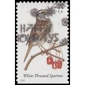 #4891 Songbirds White Throated Sparrow Booklet Single 2014 Used