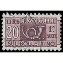 Italy #Q80 1955 Used Left Half