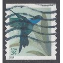 #4858 34c Hummingbird Postcard Rate Coil Single 2014 Used