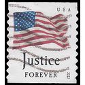 #4634 (45c Forever) Four Flags Justice Coil Single 2012 Used