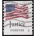#4634 (45c Forever) Four Flags Justice Coil Single 2012 Used
