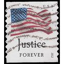 #4634 (45c Forever) Four Flags Justice Coil Single 2012 Used