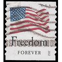 #4635 (45c Forever) Four Flags Freedom Coil Single 2012 Used