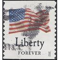 #4640 (45c Forever) Four Flags Liberty Coil Single 2012 Used
