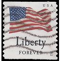 #4640 (45c Forever) Four Flags Liberty Coil Single 2012 Used