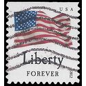 #4642 (45c Forever) Four Flags Liberty Booklet Single 2012 Used