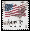 #4642 (45c Forever) Four Flags Liberty Booklet Single 2012 Used