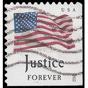 #4644 (45c Forever) Four Flags Justice Booklet Single 2012 Used