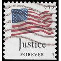 #4644 (45c Forever) Four Flags Justice Booklet Single 2012 Used