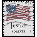 #4644 (45c Forever) Four Flags Justice Booklet Single 2012 Used