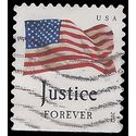 #4648 (45c Forever) Four Flags Justice Booklet Single 2012 Used