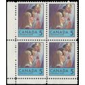 Canada # 502 1969 Used Corner Block of 4