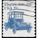 #1906 17c Electric Auto 1917 Coil Single 1981 Used