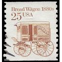 #2136 25c Bread Wagon 1880s Coil Single 1986 Used
