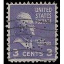 # 807 3c Presidential Issue-Thomas Jefferson 1938 Used Perfin