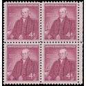 #1121 4c Noah Webster Block/4 1958 Mint NH