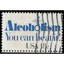 #1927 18c Alcoholism You can beat it! 1981 Used