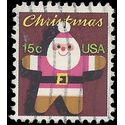 #1800 15c Santa Claus Christmas Tree Ornament 1979 Used