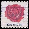 #1876 18c American Flowers Rose 1981 Used