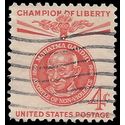 #1174 4c Champions of Liberty Mahatma Gandhi 1961 Used