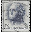 #1229a 5c George Washington Coil Single Tagged 1962 Used
