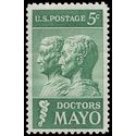 #1251 5c Drs. William and Charles Mayo 1964 Mint NH