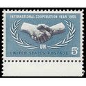 #1266 5c International Cooperation Year 1965 Mint NH