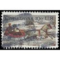 #1551 10c Christmas Currier and Ives 1974 Used