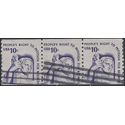 #1617 10c Contemplation of Justice Coil Strip of 3 1977 Used