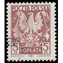 Poland #J123 1951 CTO