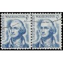 #1283b 5c George Washington (Redrawn) 1967 Used Pair